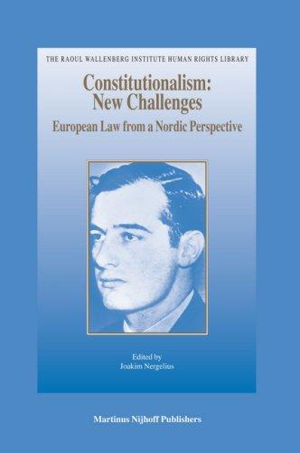 Cover for Constitutionalism