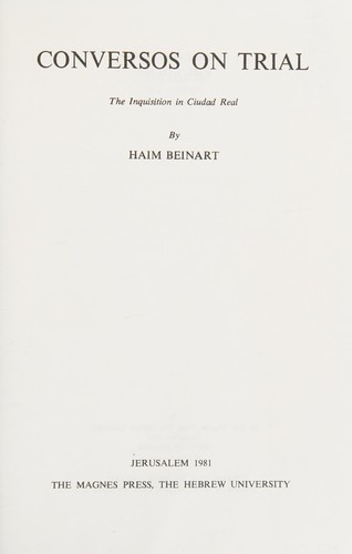 Cover for Conversos on trial