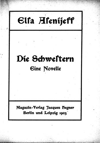 Cover for Die Schwestern