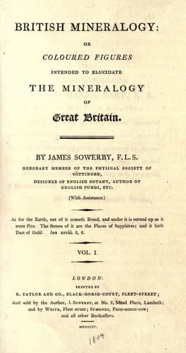 Cover for British mineralogy