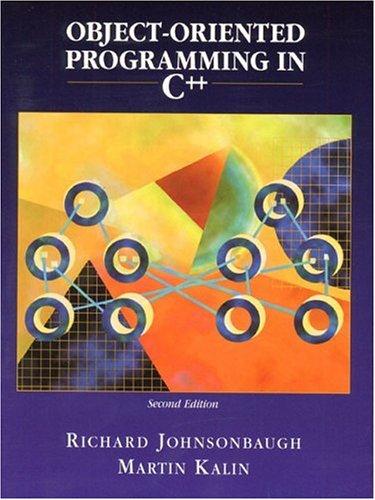 Cover for Object-Oriented Programming in C++ (2nd Edition)