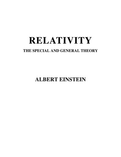 Cover for Relativity