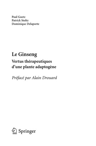 Cover for Le Ginseng