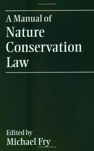 Cover for A manual of nature conservation law