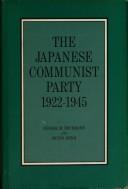 Cover for The Japanese Communist Party, 1922-1945
