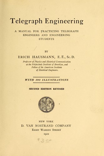 Cover for Telegraph engineering