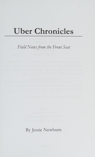 Cover for Field notes from the front seat