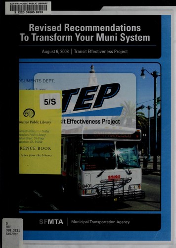 Cover for TEP, transit effectiveness project