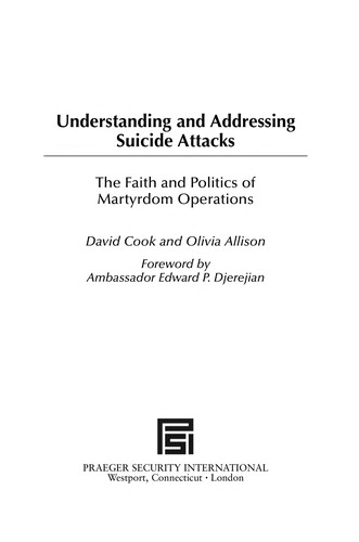 Cover for Understanding and addressing suicide attacks