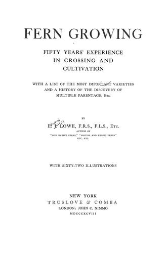 Cover for Fern growing