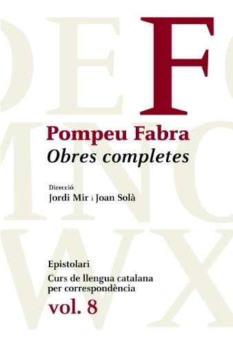 Cover for Obres Completes de Pompeu Fabra, 8