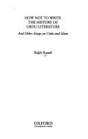 Cover for How not to write the history of Urdu literature