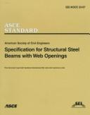 Cover for Specification for structural steel beams with web openings