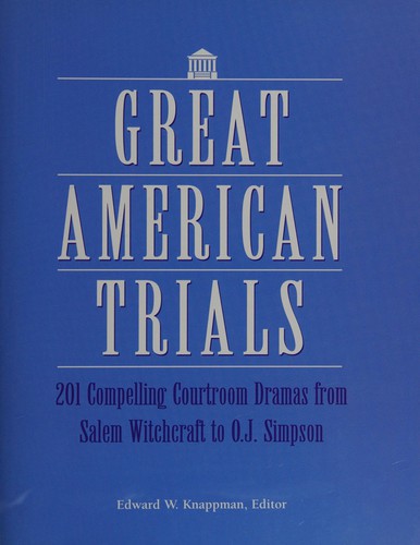 Cover for Great American Trials