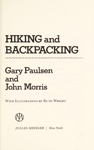 Cover for Hiking and backpacking