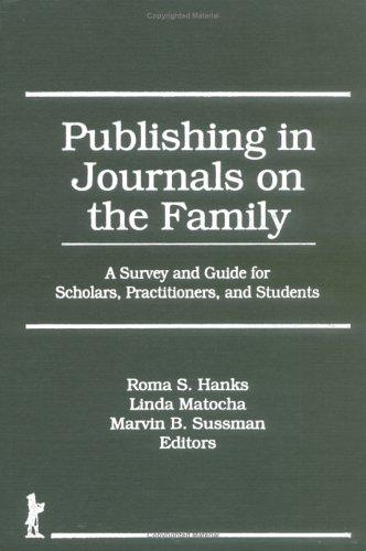 Cover for Publishing in journals on the family