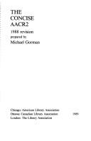 Cover for The concise AACR2, 1988 revision