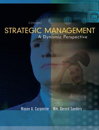 Cover for Strategic management
