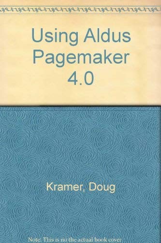 Cover for Using Aldus PageMaker 4.0