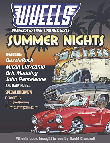 Cover for Wheels Drawings of Cars,Trucks,and Bikes