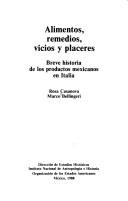 Cover for Alimentos, remedios, vicios y placeres