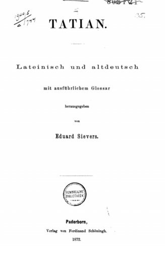 Cover for Tatian