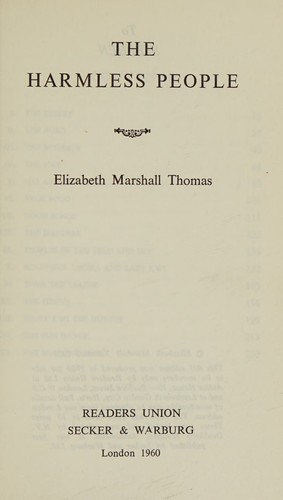 Cover for The Harmless People