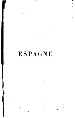 Cover for Espagne: traditions, moeurs et littérature nouvelles études