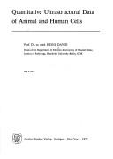 Cover for Quantitative ultrastructural data of animal and human cells.