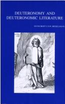 Cover for Deuteronomy and Deuteronomic literature