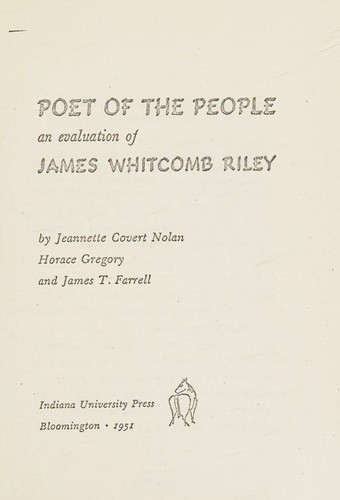 Cover for Poet of the people