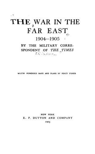 Cover for The war in the Far East, 1904-1905