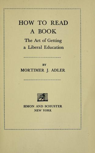 Cover for How to read a book