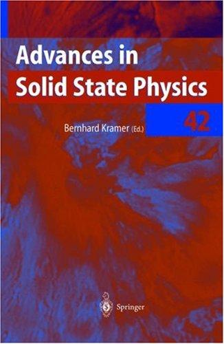 Cover for Advances Solid State Physics 42 (Advances in Solid State Physics)