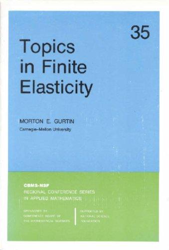 Cover for Topics in finite elasticity