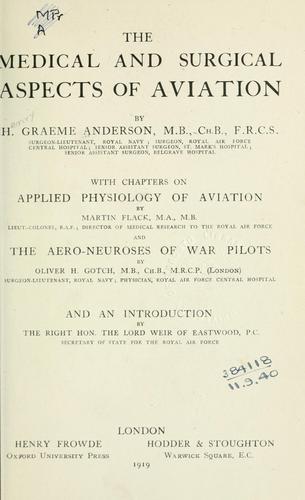 Cover for medical and surgical aspects of aviation