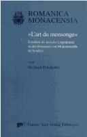 Cover for L'art du mensonge
