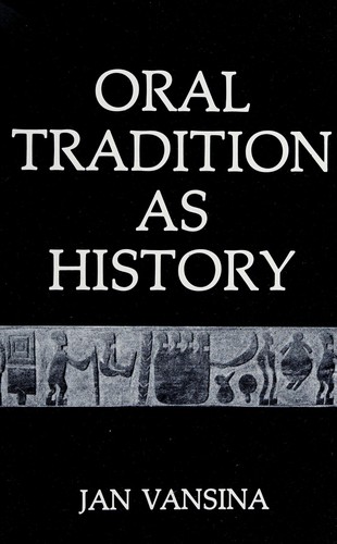 Cover for Oral tradition as history