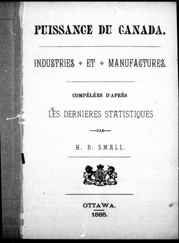 Cover for Industries et manufactures