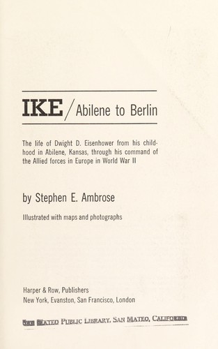 Cover for Ike: Abilene to Berlin