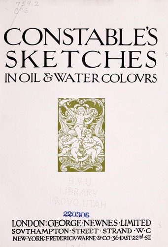 Cover for Constable's sketches in oil & water colours