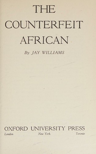 Cover for The counterfeit African