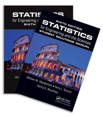 Cover for Statistics for Engineering and the Sciences, Sixth Edition, Textbook and Student Solutions Manual
