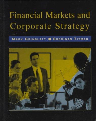 Cover for Financial markets and corporate strategy
