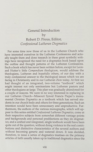 Cover for Christology (Confessional Luthern Dogmatics Series, Volume 6)