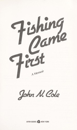 Cover for Fishing came first