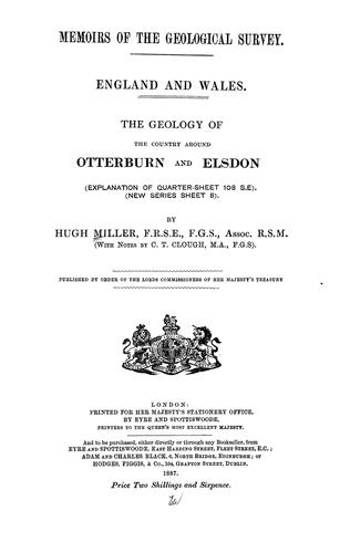 Cover for The geology of the country around Otterburn and Elsdon