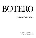 Cover for Botero