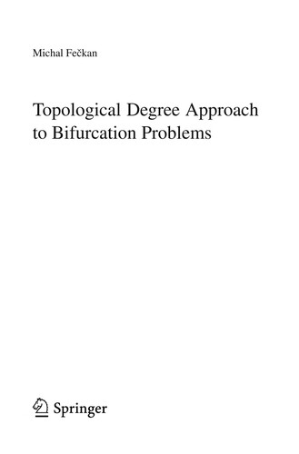 Cover for Topological Degree Approach to Bifurcation Problems