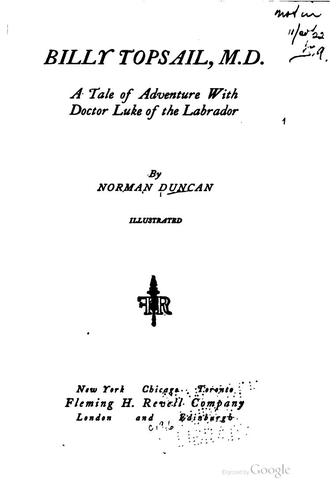 Cover for Billy Topsail, M. D.